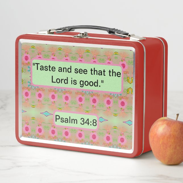 Der bezaubernde eklektische Garten: Diverse Blumen Metall Brotdose (Beispiel)