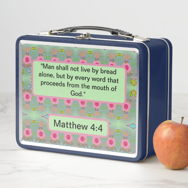 Der bezaubernde eklektische Garten: Diverse Blumen Metall Brotdose (Beispiel)