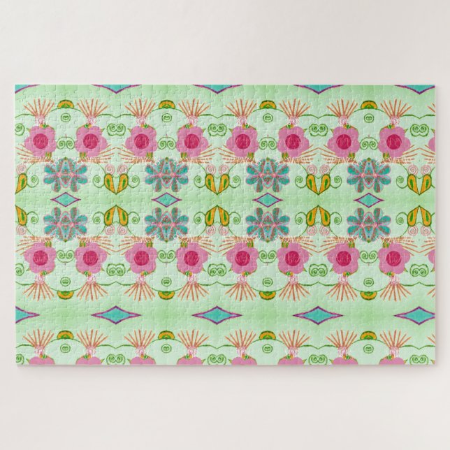 Der bezaubernde eklektische Garten: Diverse Blumen Puzzle (Horizontal)