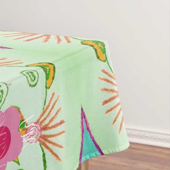 Der bezaubernde eklektische Garten: Diverse Blumen Tischdecke (Beispiel)