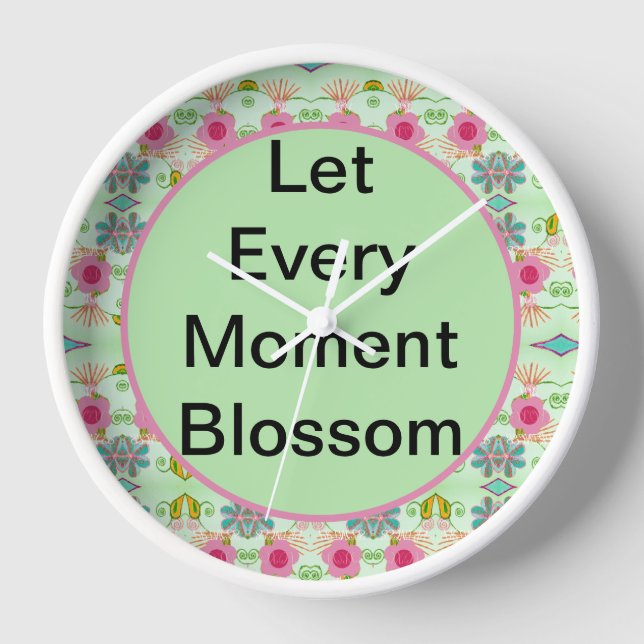 Der bezaubernde eklektische Garten: Diverse Blumen Uhr (Vorderseite)