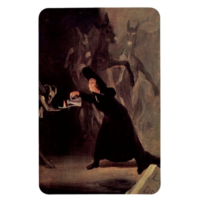 Der bezauberte Mann von Francisco Goya 1798 Magnet (Vertikal)