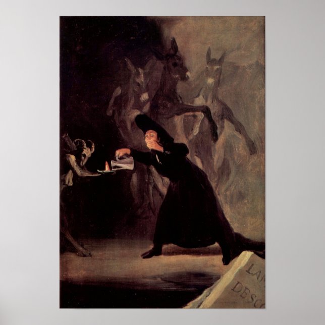 Der bezauberte Mann von Francisco Goya 1798 Poster (Vorne)