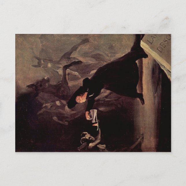 Der bezauberte Mann von Francisco Goya 1798 Postkarte (Vorderseite)