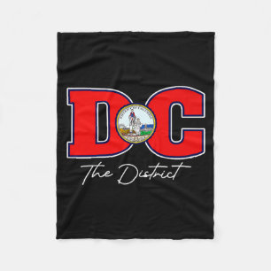Der Bezirk Washington Dc Urlaubs-Souvenir Us Fleecedecke