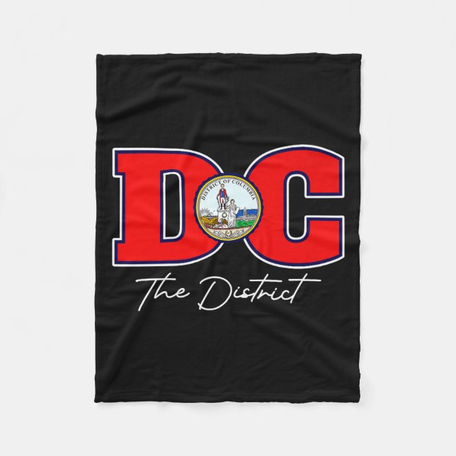 Der Bezirk Washington Dc Urlaubs-Souvenir Us Fleecedecke (Vorderseite)