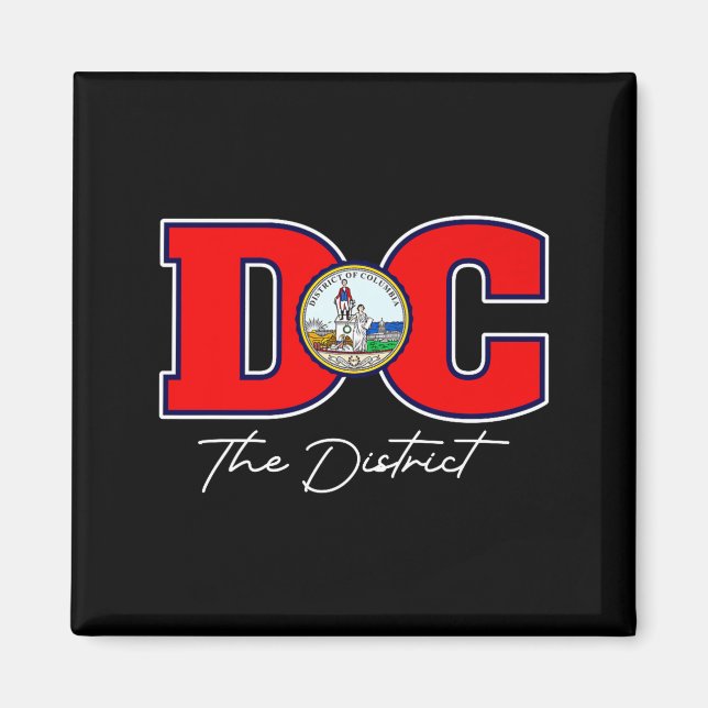 Der Bezirk Washington Dc Urlaubs-Souvenir Us Magnet (Vorne)