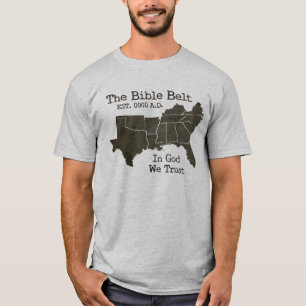 Der Bibel-Gurt im Gott vertrauen wir christlichem T-Shirt