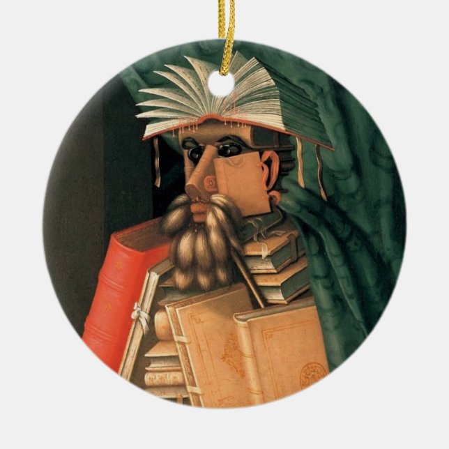 Der Bibliothekar Keramik Ornament (Vorne)