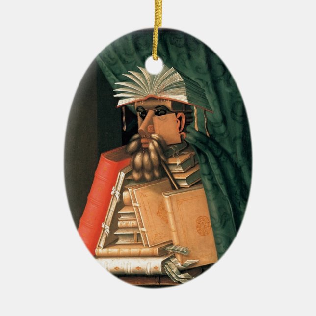 Der Bibliothekar Keramikornament (Vorne)