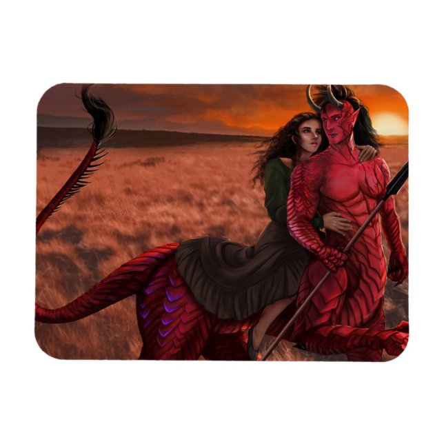 Der Bibliothekar und das Besenmagnet Magnet (Horizontal)