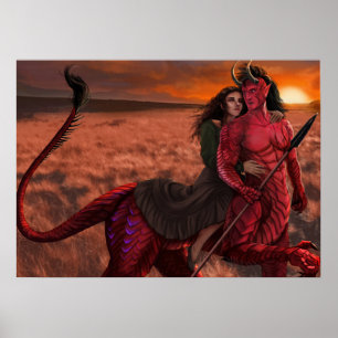 Der Bibliothekar und das Bestie-Poster Poster