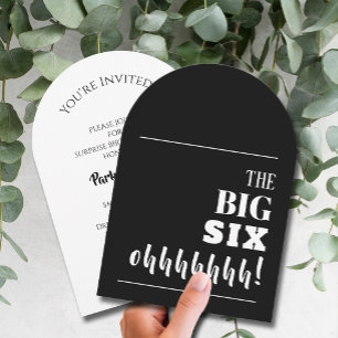 Der BIG-60. Geburtstagsparty-Arch Einladung