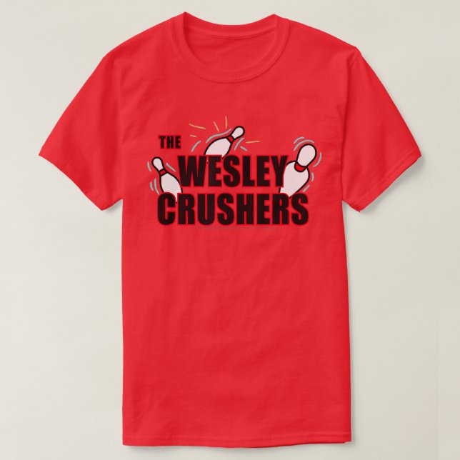 Der Big Bang Theory Wesley Crushers Bowling T-Shirt (Design vorne)