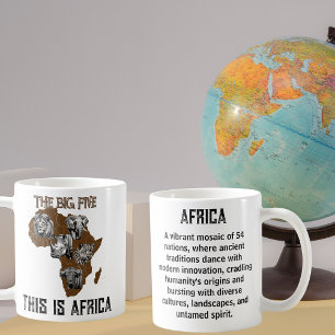 Der Big Five Africa Explorer Kaffeetasse