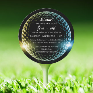 Der Big Five-Oh Golf | 50. Geburtstag Einladung