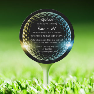 Der Big Four-Oh-Golf | 40. Geburtstag Einladung