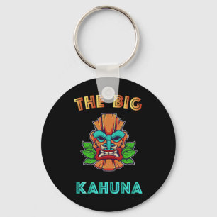 Der Big Kahuna Funny Hawaiian Tiki Vater Boss Gift Schlüsselanhänger
