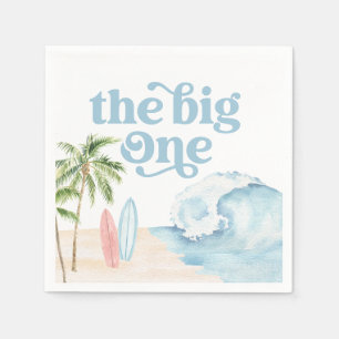 Der Big One Beach Surf am 1. Geburtstag Serviette