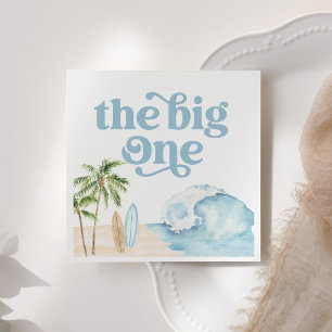 Der Big One Beach Surf am 1. Geburtstag Serviette