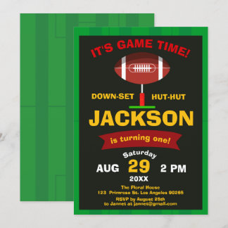 Der Big One Football Field Sport Game Boy zum Gebu Einladung