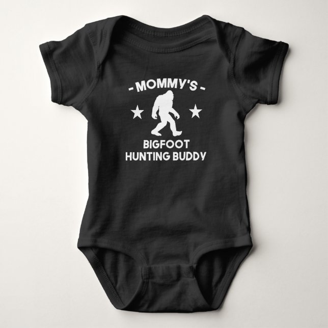 Der Bigfoot-Jagd-Freund der Mama Baby Strampler (Vorderseite)
