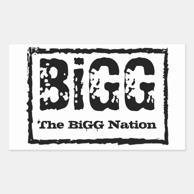 Der BiGG-Aufkleber Rechteckiger Aufkleber (Vorderseite)