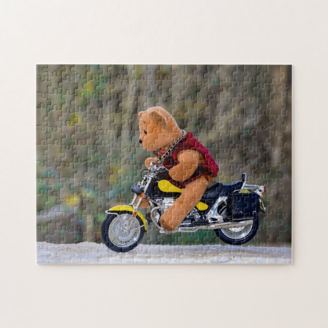 Der Biker - Teddy - Puzzle (Horizontal)