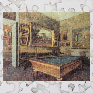 Der Billardraum bei Menil Hubert von Edgar Degas Puzzle
