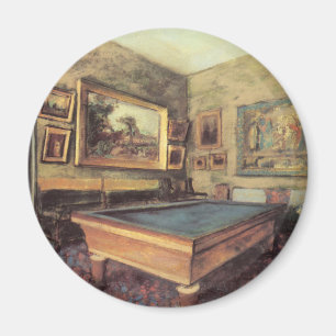 Der Billiardsaal in Menil Hubert von Edgar Degas Magnet