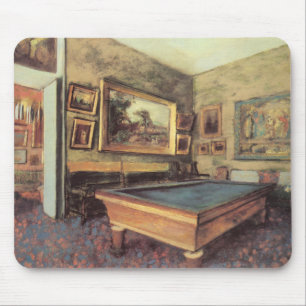 Der Billiardsaal in Menil Hubert von Edgar Degas Mousepad
