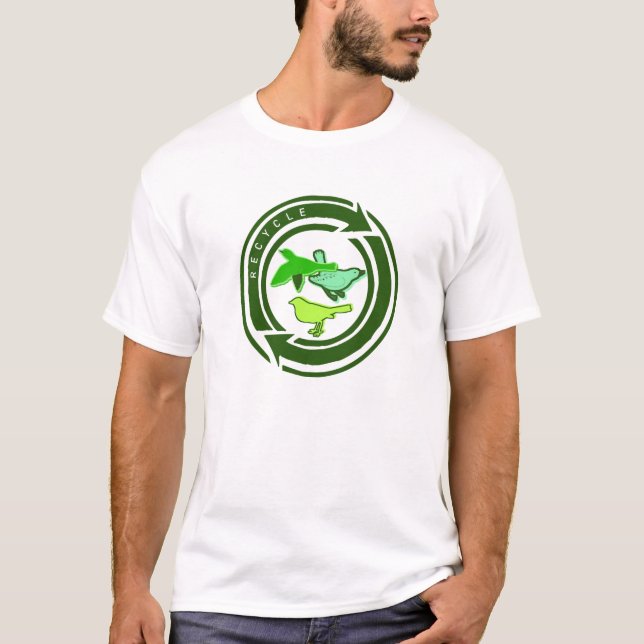 Der Bio Frauen recyceln Vogel-T - Shirt (Vorderseite)