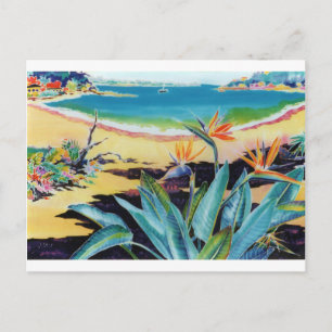 Der Bird of Paradise Beach Tropical Scene Postkarte