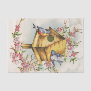 Der Birdhouse Seidenpapier