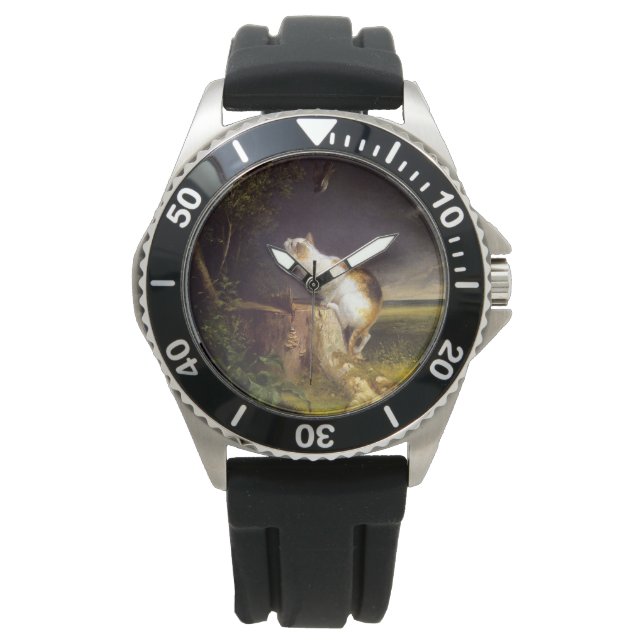 Der Birdwatcher (von William Holbrook Beard) Armbanduhr (Vorderseite)