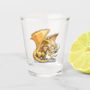 Der Birthstone-Drache im November: Thema Schnapsglas