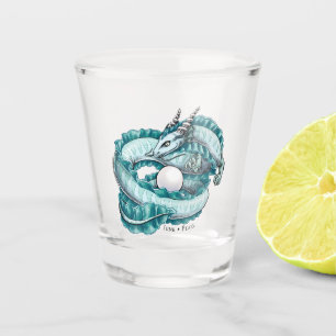 Der Birthstone-Drache vom Juni:Perle Schnapsglas