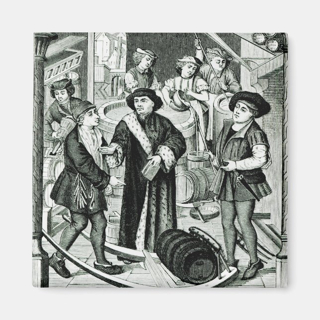Der Bischof von Tournai, der den Tiden von Bier er Magnet (Vorne)