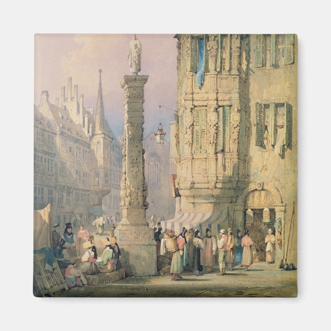 Der Bischofspalast, Wurzburg Magnet (Vorne)