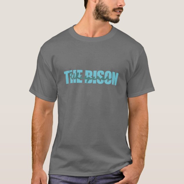 Der Bison-Flüsterer Tier lustig T-Shirt (Vorderseite)