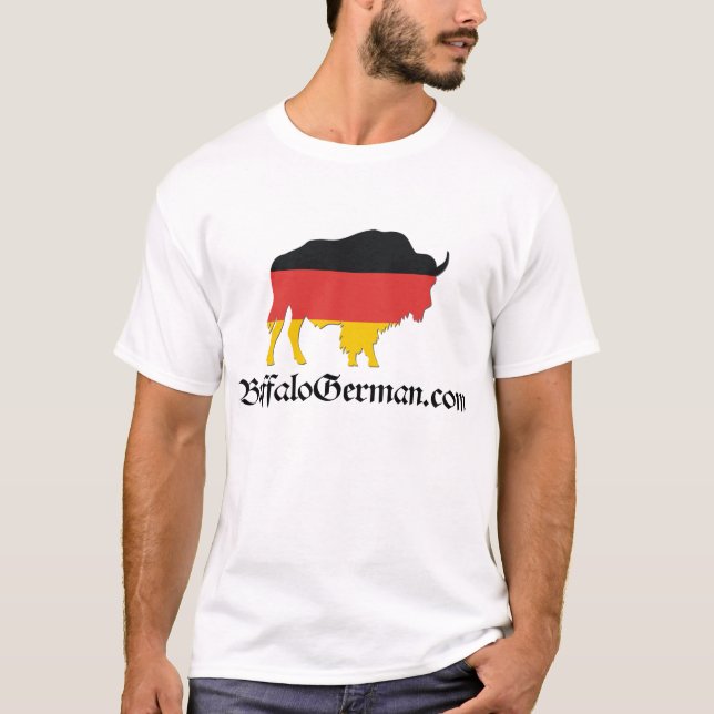 Der Bison-Logo-T - Shirt der Männer (Vorderseite)