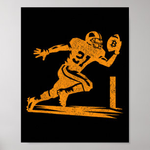 Der Bitcoin Football Player hat das Design gestört Poster