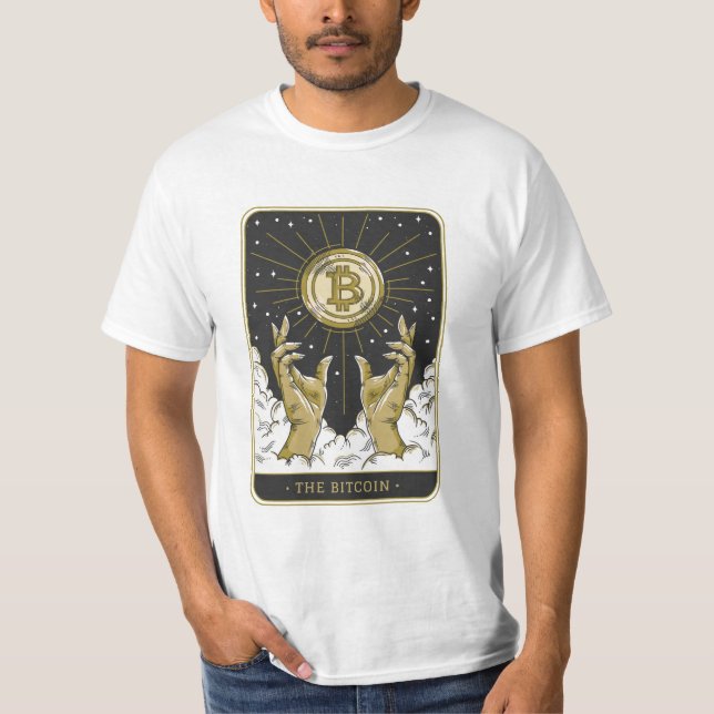 Der Bitcoin-Tarot-Card-T - Shirt (Vorderseite)