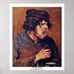 Der bittere Trank durch Adriaen Brouwer Poster