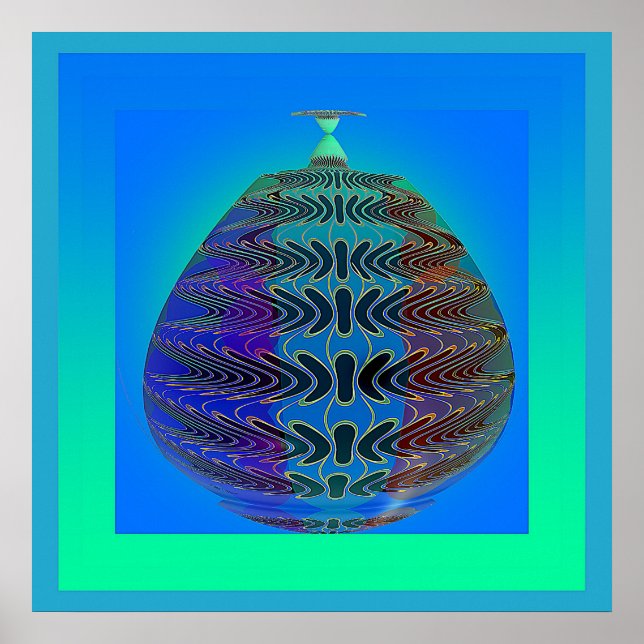 Der blaue Apotheker Jar Poster (Vorne)