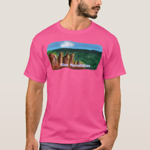 Der Blaue Berg Baseballschlamm T-Shirt
