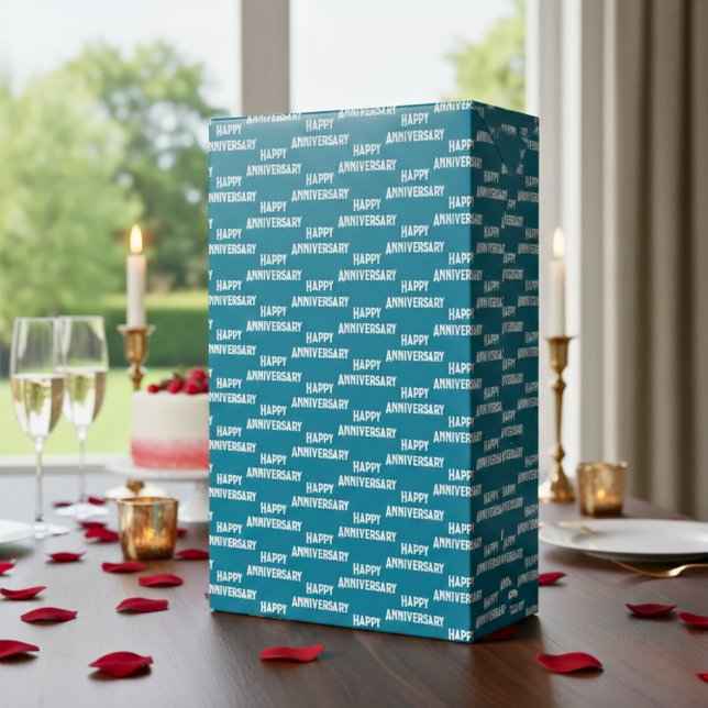 Der "Blaue Crush"-Jubiläum Geschenkpapier (Anniversary Wrapping Paper)