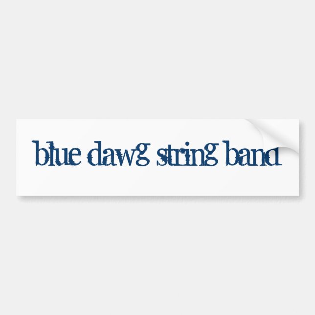 Der BLAUE DAWG SCHNUR-BAND Autoaufkleber (Vorne)