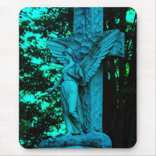 Der Blaue Engel und das Kreuz Mousepad