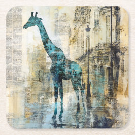 Der Blaue Giraffe in Paris Untersetzer